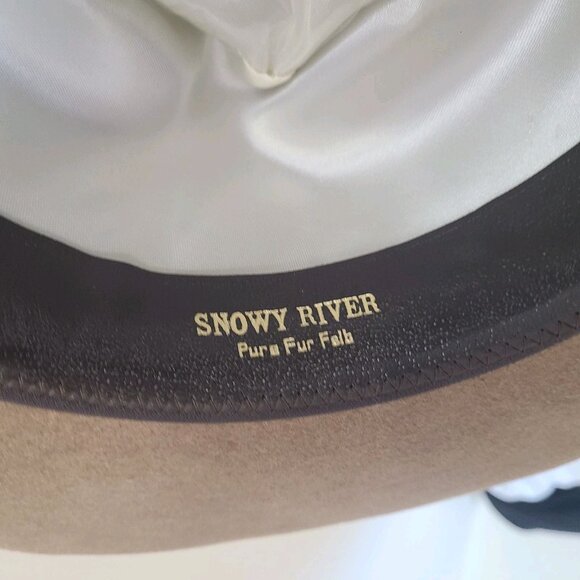 Akubra Fur Felt Hat 56 Australia Outback Cowboy Tan - Picture 10 of 12